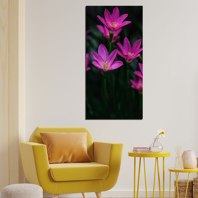 Beautiful Purple Flower Canvas Wall Painting