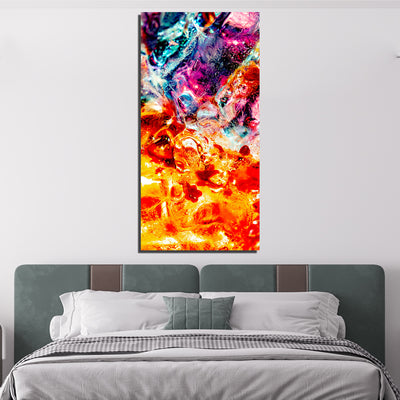Multicolor Abstract Print On Canvas Wall Painting
