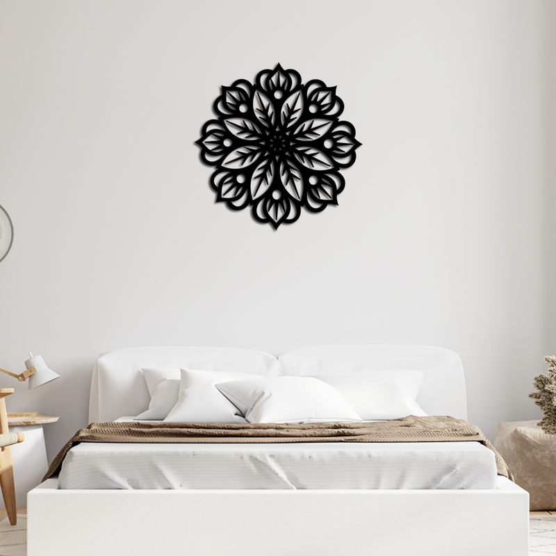 Floral mandala laser cut Wooden Wall Hanging, Wooden Wall Decoration