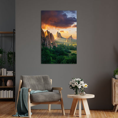 Mountain Forest Canvas Wall Painting