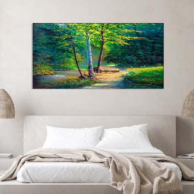 Green Forest Canvas Wall Painting
