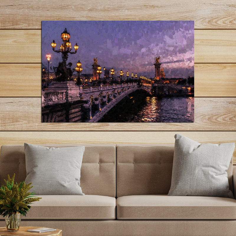 Blur Effect Bridge Canvas Wall Painting