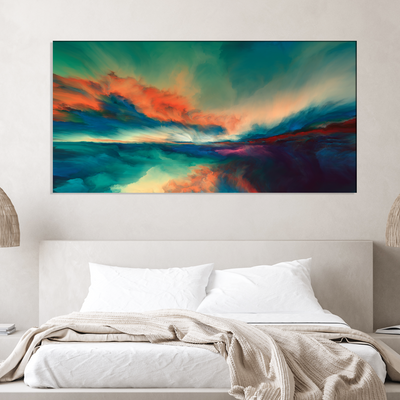 Abstract Multicolor Canvas Wall Painting