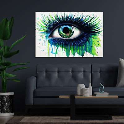 Abstract Eye Print On Canvas Wall Painting