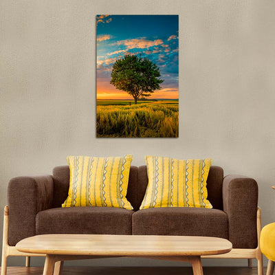 Beautiful Sunset Nature Canvas Wall Painting