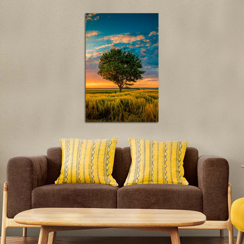 Beautiful Sunset Nature Canvas Wall Painting
