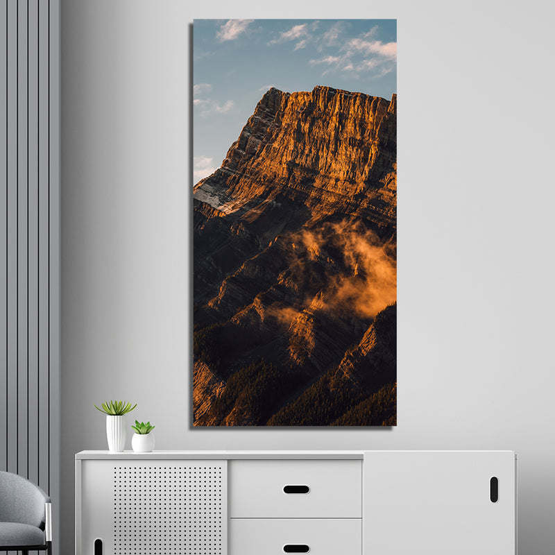 Mountain Print On Canvas Wall Painting