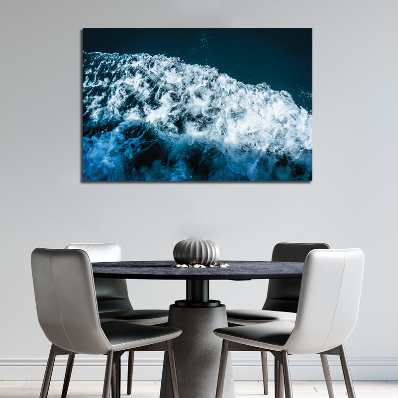 Beautiful Waves Print On Canvas Wall Painting