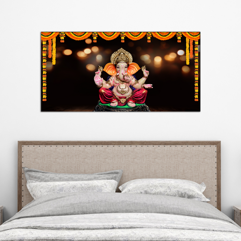 Ganpati Bappa Canvas Wall Painting