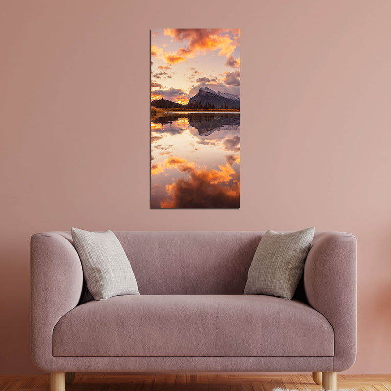 Mountain Sunset  Canvas Wall Painting