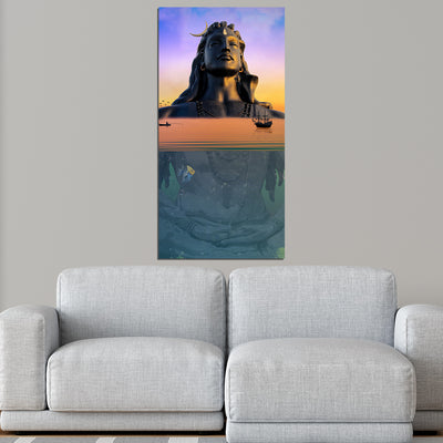 Lord Mahakal Print On Canvas Wall Painting