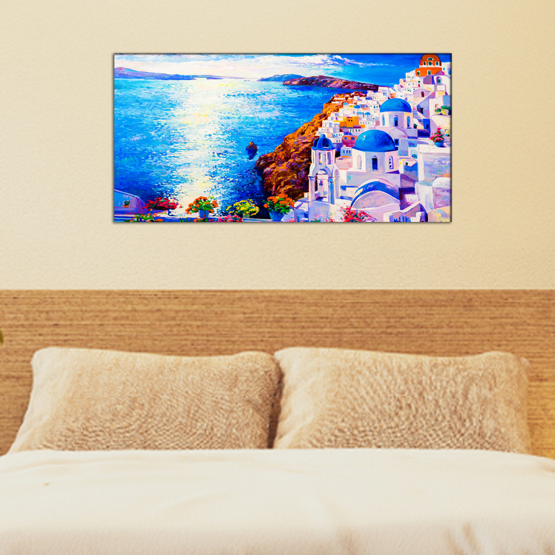 Modern City Oil Art Canvas Wall Painting