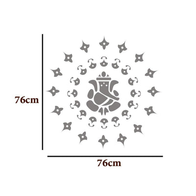 Ganesha in Motif Design Wall Decal