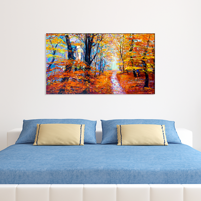 Forest In Autumn Canvas Wall Painting