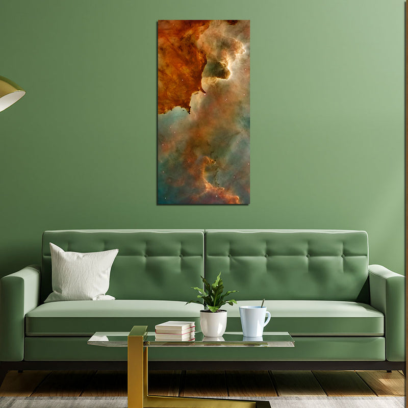 Galaxy Print On Canvas Wall Painting