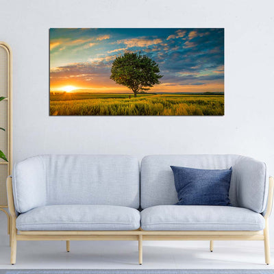 Beautiful Sunset Nature Canvas Wall Painting
