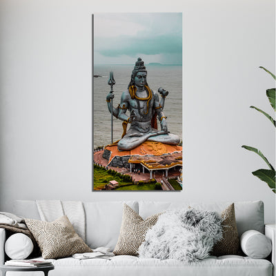 Lord Shiva Print On Canvas Wall Painting