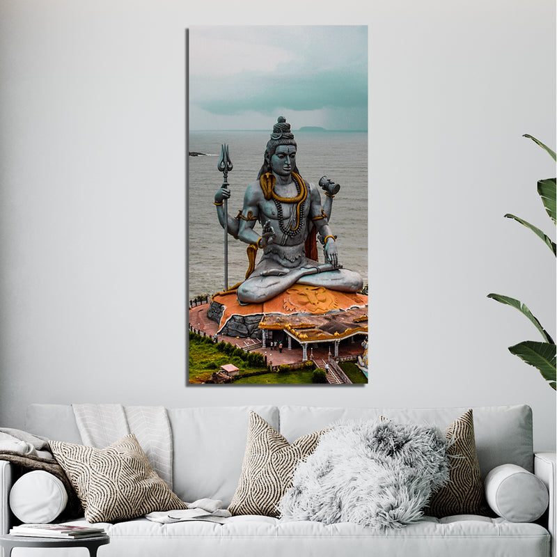 Lord Shiva Print On Canvas Wall Painting