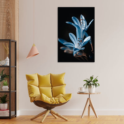 Beautiful Flower Print On Canvas Wall Painting