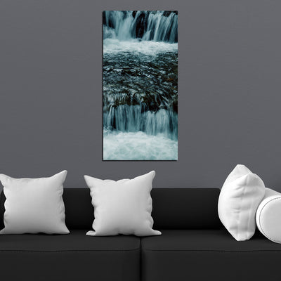 Amazing Water Fall Print On Canvas Wall Painting