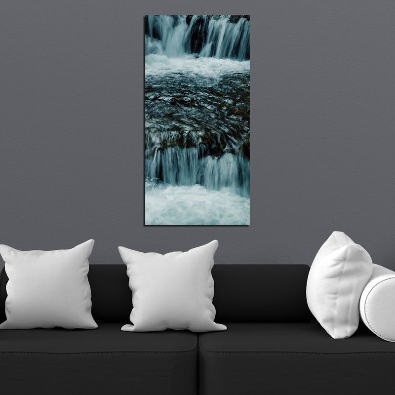 Amazing Water Fall Print On Canvas Wall Painting