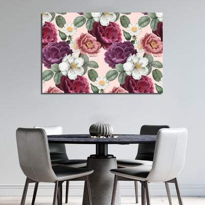 Multi-color Roses Canvas Wall Painting