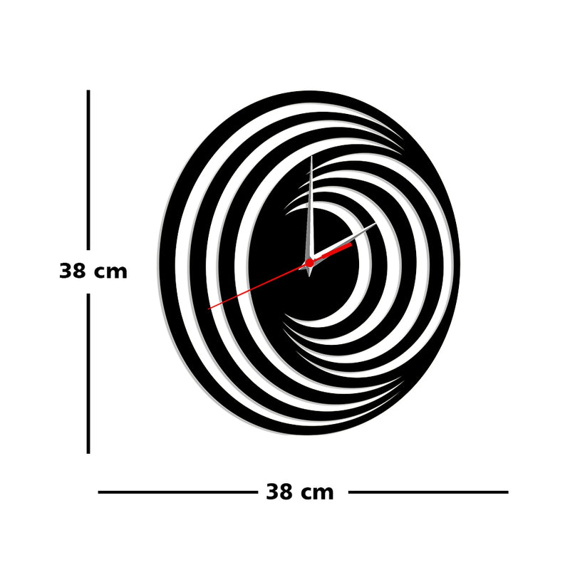 Black Design Wood Analog Wall Clock