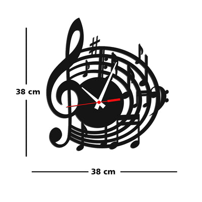 Melody Design Wood Analog Wall Clock