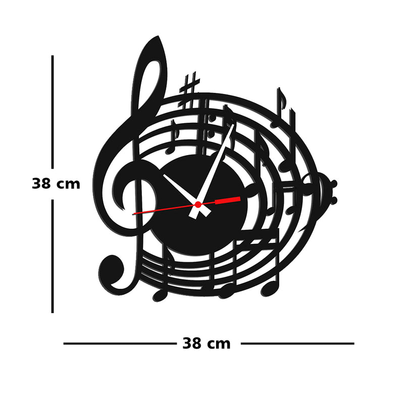 Melody Design Wood Analog Wall Clock