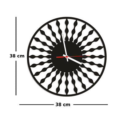 Round Shape Wood Analog Wall Clock