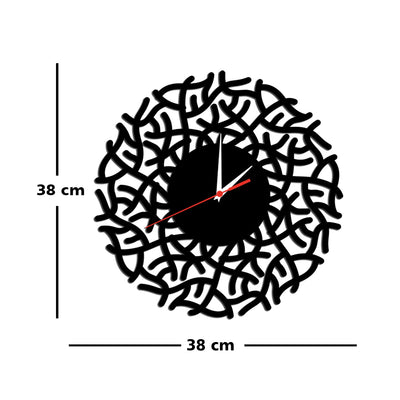 Sticker Design Wood Analog Wall Clock