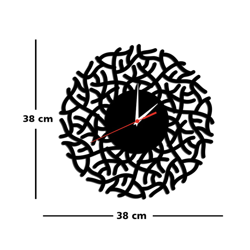 Sticker Design Wood Analog Wall Clock