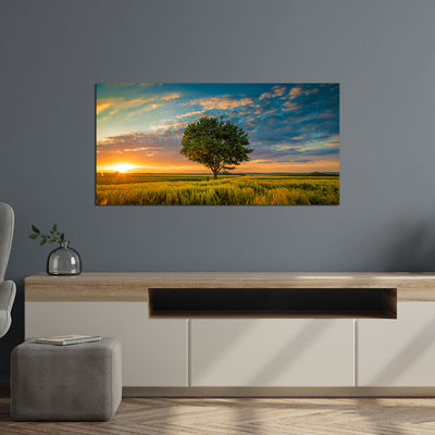 Beautiful Sunset Nature Canvas Wall Painting