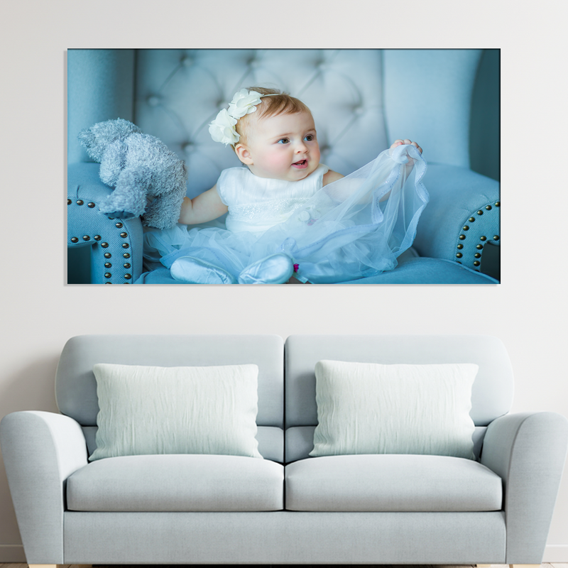 Cute Baby Girl Canvas Wall Painting