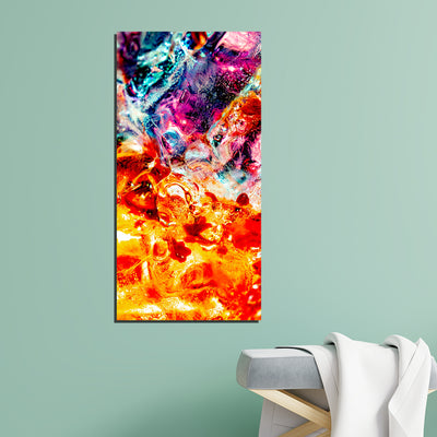 Multicolor Abstract Print On Canvas Wall Painting