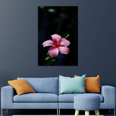 Hibiscus Flower Canvas Wall Painting
