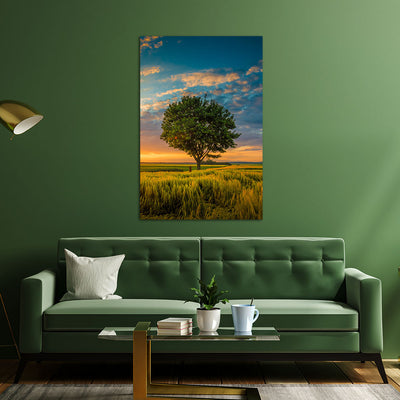 Beautiful Sunset Nature Canvas Wall Painting