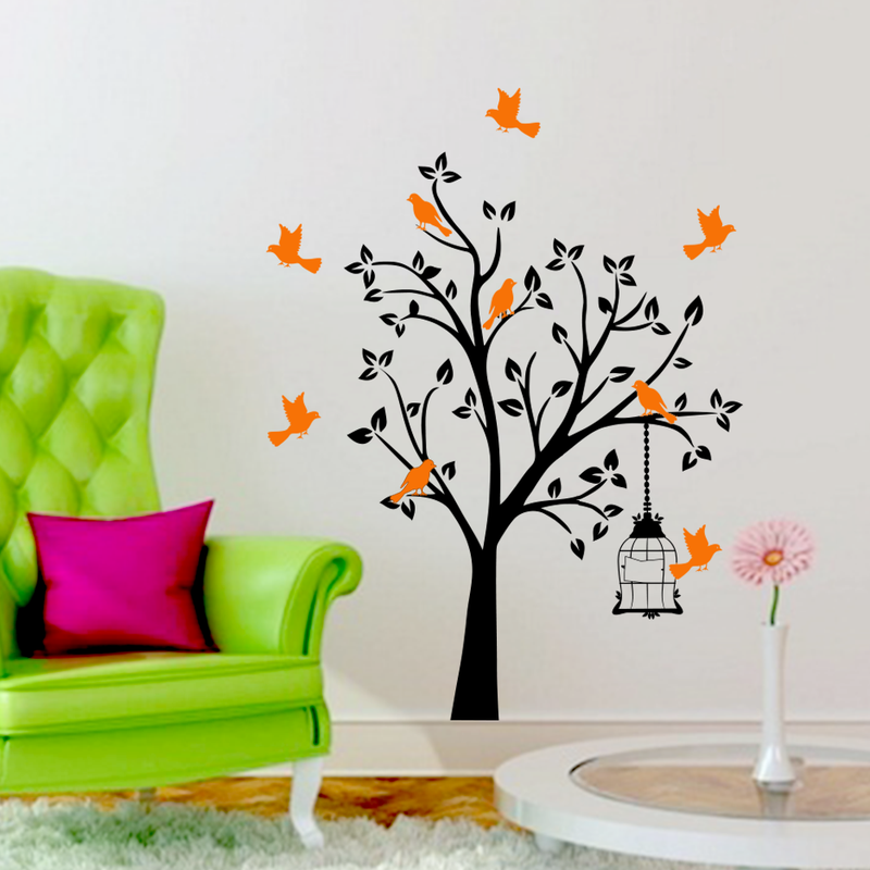 Innovative Bird Tree Wall Sticker And Wall Decal