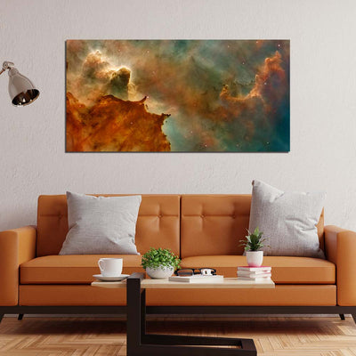 Galaxy Print On Canvas Wall Painting