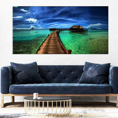 Colourful Beach Canvas Wall Painting