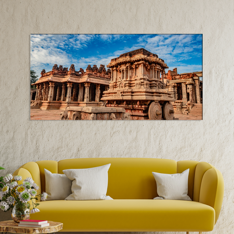 Hampi Stone Temple Canvas Wall Painting