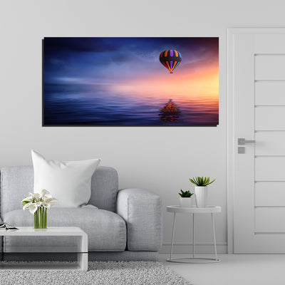 Hot Air Balloon Canvas Wall Painting