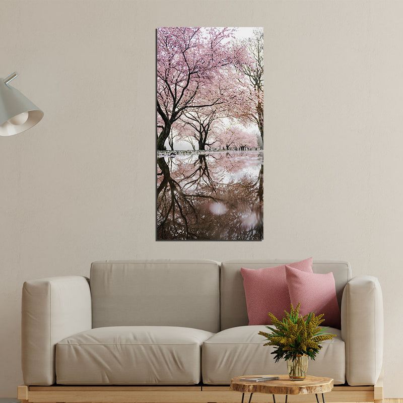 Cherry Blossom Tree Print On Canvas Wall Painting