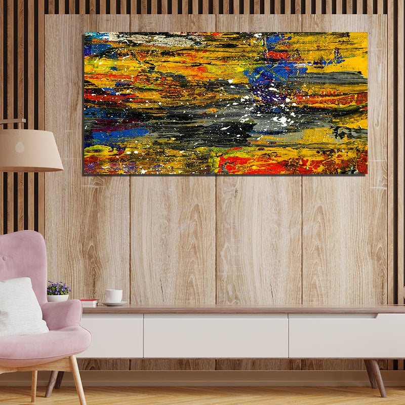 Multi Abstract  On Canvas Wall Painting
