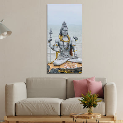 Lord Shiva Print On Canvas Wall Painting