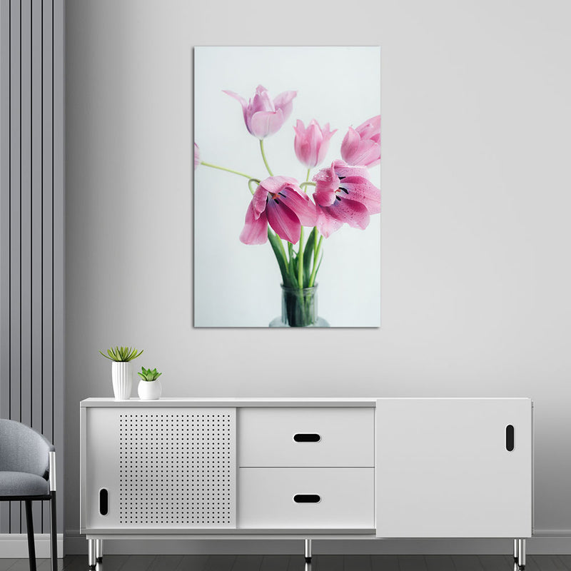 Beautiful Pink Flower Canvas Wall Painting