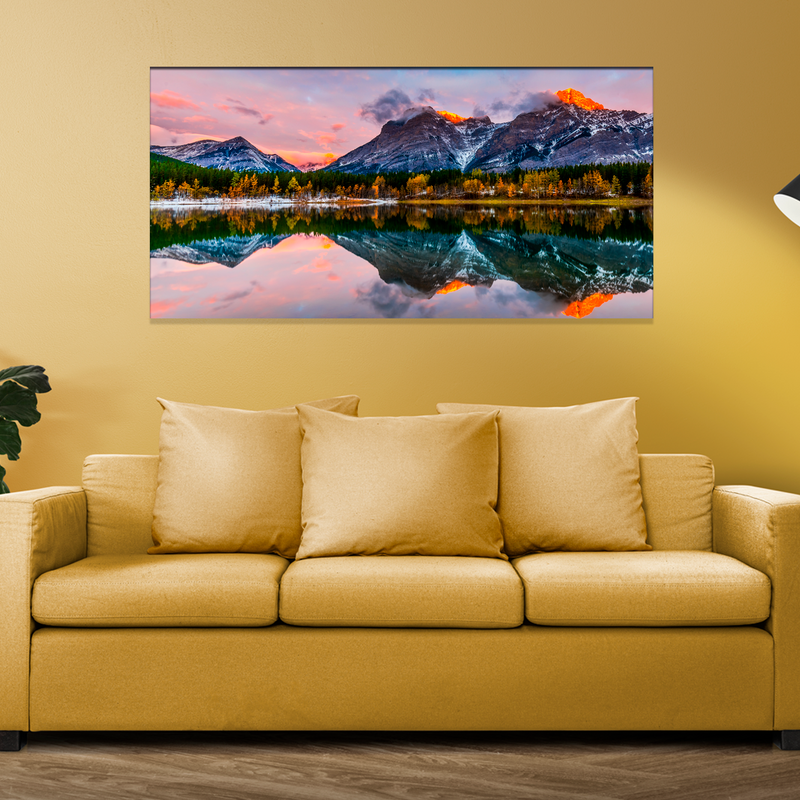 Colorful Weather Mountain View Canvas Wall Painting