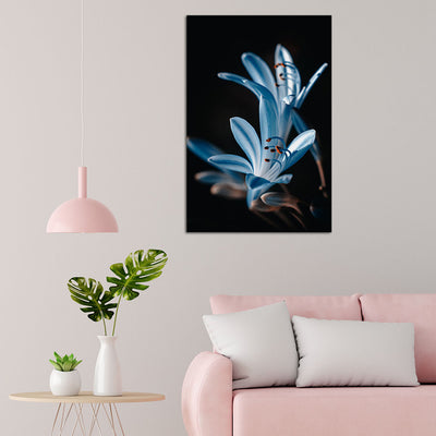 Beautiful Flower Print On Canvas Wall Painting
