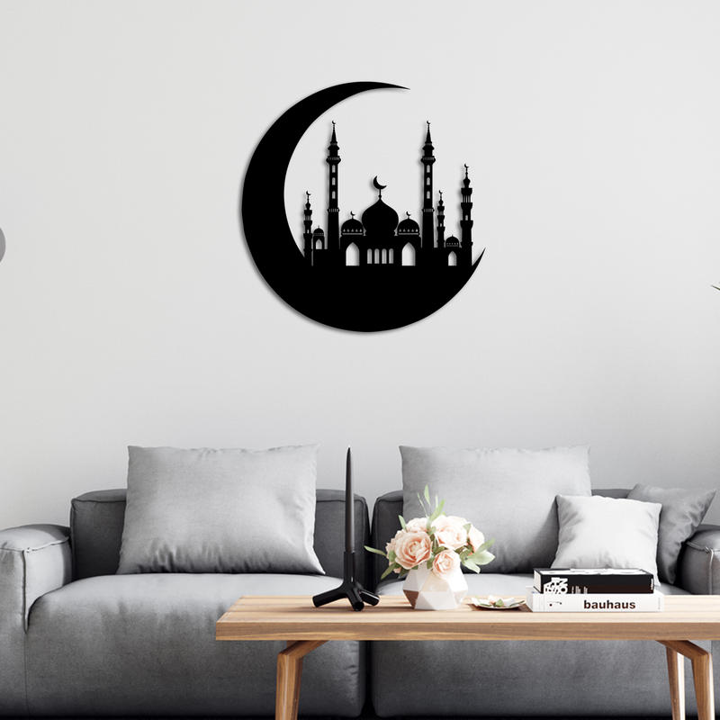 Eid Mubarak Wooden Wall Hanging, Wooden Wall Decoration