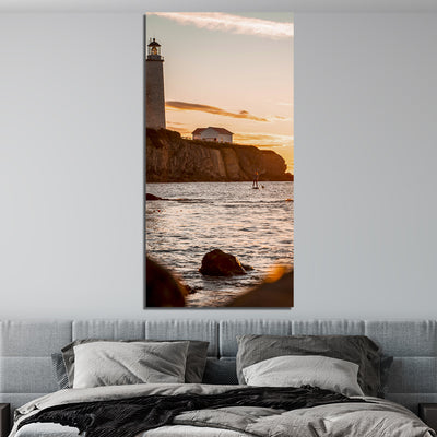 Beacon Beach Print On Canvas Wall Painting